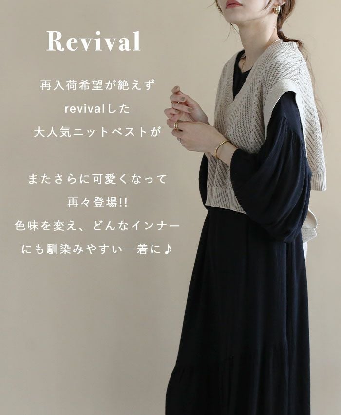 バックデザインニットベスト | NOAHL(ノアル)公式通販