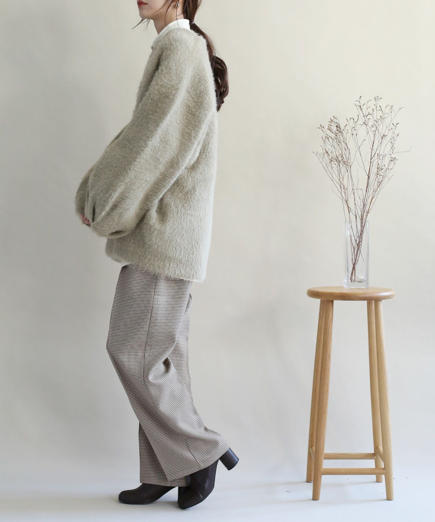 [新品タグ付き] NOAHL ふわふわ シャギーコート グレージュ シャギーニットコート | NOAHL(ノアル)公式通販