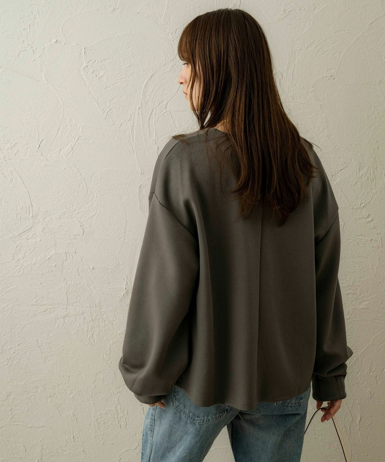 キーネックダンボールニットトップス《accoさんコラボ》 | NOAHL