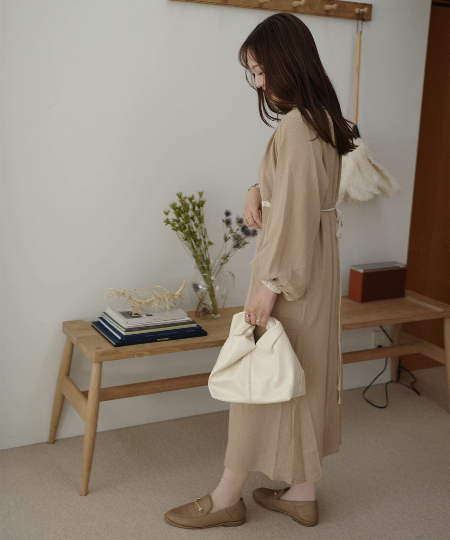 バックリボンバイカラーワンピース【cocoさんコラボ第2弾】 | NOAHL バックリボンバイカラーワンピース【cocoさんコラボ第2弾】 | NOAHL