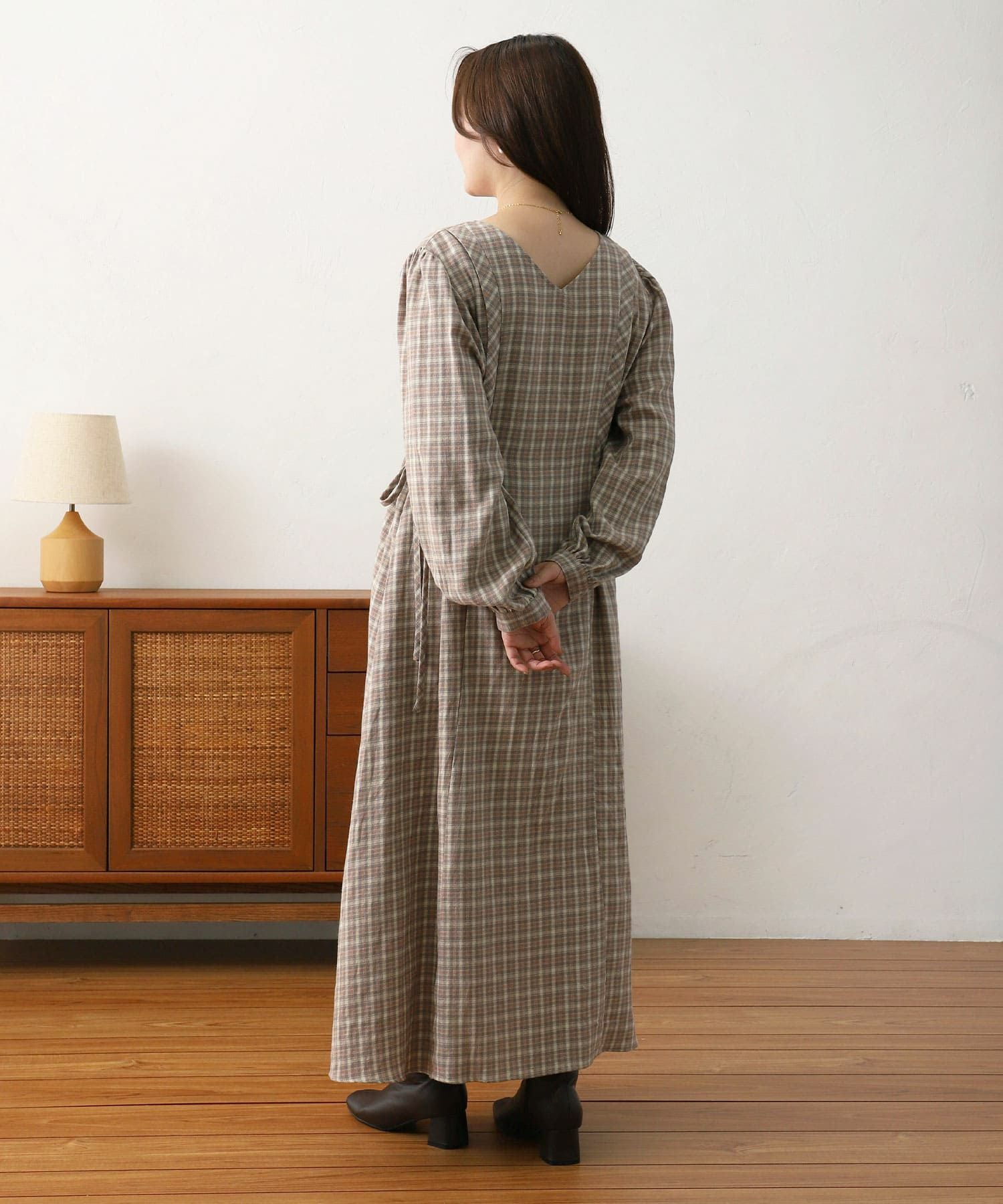 houseonthehillワンピース⭐︎80 2wayチェックワンピース【mimi by NOAHL】 | NOAHL(ノアル)公式通販