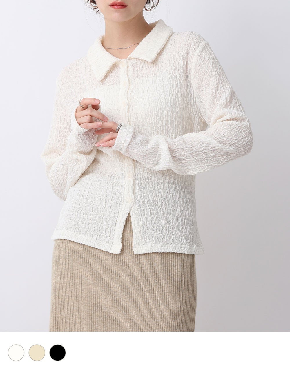 トップス KE DIESEL（ディーゼル） K-DENIM-ZIP KNITWEARジップアップ ニット