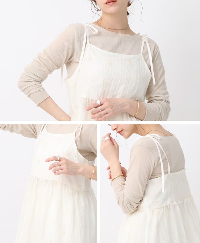 小花刺繍シアーキャミソール | NOAHL(ノアル)公式通販
